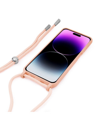 Capa COOL para iPhone 14 Pro Max Cordão Rosa