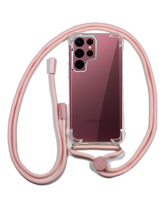 Capa COOL para Samsung S908 Galaxy S22 Ultra Cordão Rosa