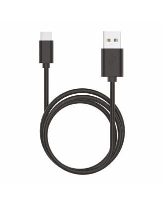 Cabo USB universal COOL compatível TYPE-C (1,2 metros) Preto 2,4 Amp