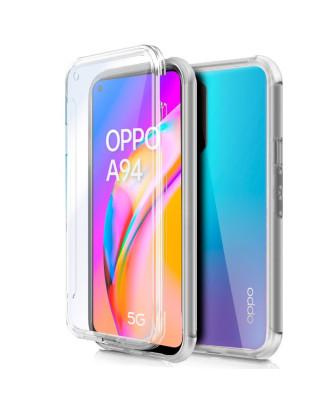 Capa COOL de Silicone 3D para Oppo A94 5G / Reno 5Z (frente e verso transparentes)
