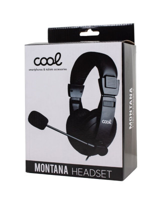Auscultadores estéreo para PC com microfone COOL Montana