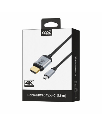 Cabo HDMI para Tipo-C Áudio-Vídeo Universal (1,8 m) Ultra 4K COOL