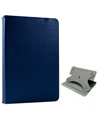 Capa COOL Ebook / Tablet 9 poleg. Couro Sintético Azul Rotativa